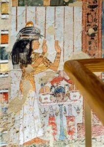  Menna's wife Henuttawi with a Blue Lotus in her headband.