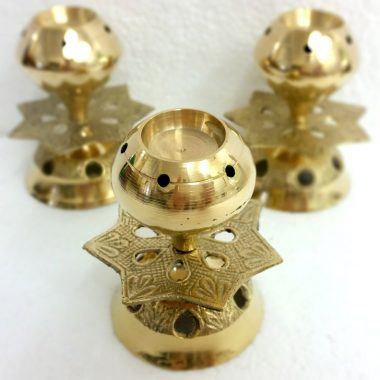 Brass LOTUS Deluxe Incense Holder
