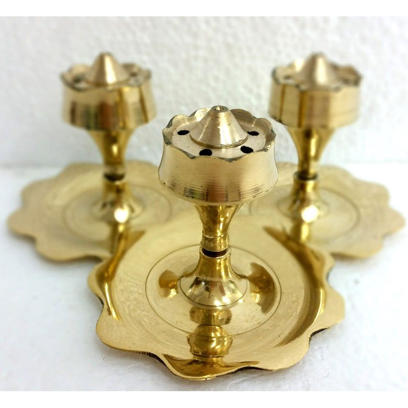Brass LOTUS Incense Holder The Blue Lotus Shop