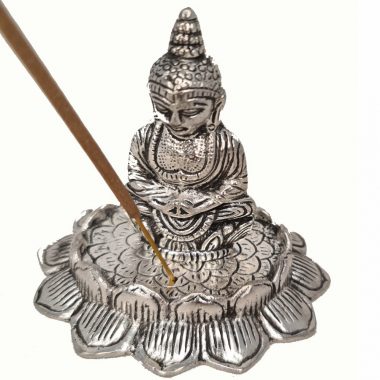 Aluminium Incense Burner – Buddha Lotus 9cm