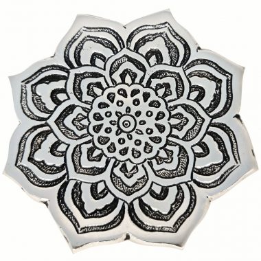 Aluminium Incense Burner – Mandala Lotus 11cm