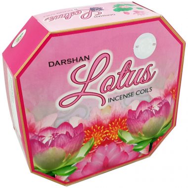 Darshan Coil – Lotus Incense (10 Coils)