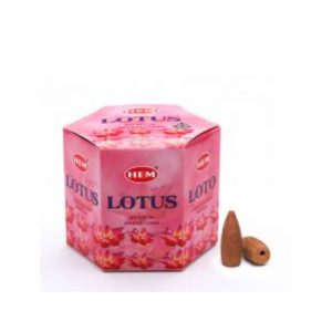 Hem Lotus Incense Back Flow Cones (40 Cones)